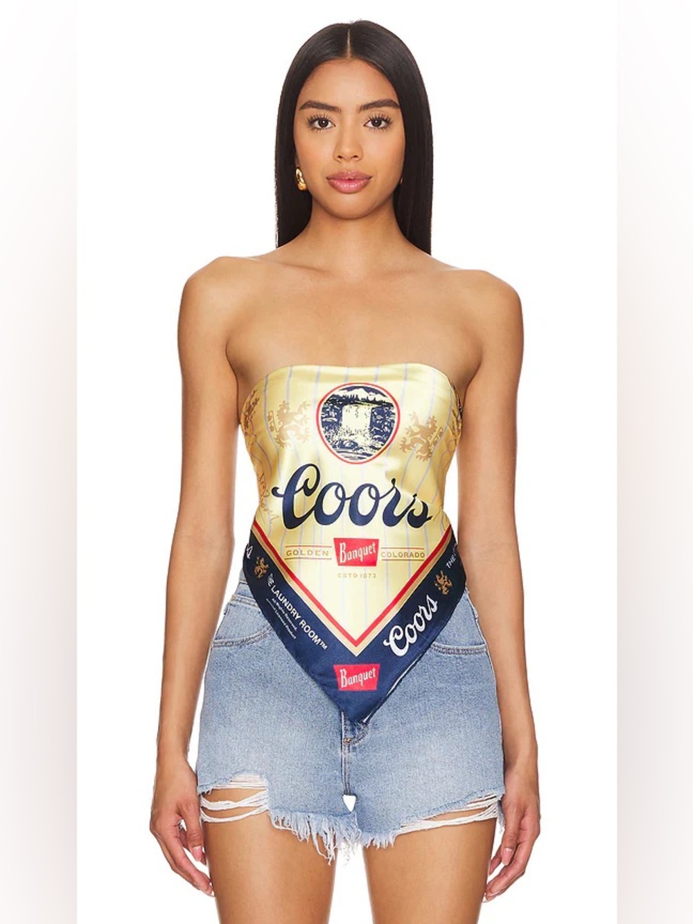 Coors Heritage Silky Bandana in Yellow Belly